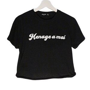 Nasty Gal Cropped Graphic Tee